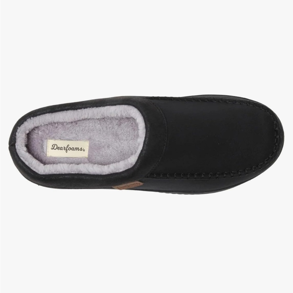 Men's Black Slip-On Slippers - Picture 5 of 12